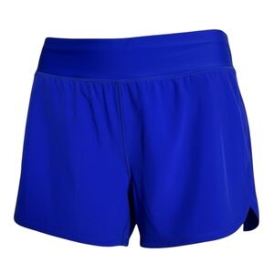 Lands' End Cobalt Blue Women's Athletic Shorts with Wide Waistband NEW